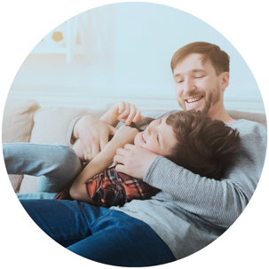man and child
